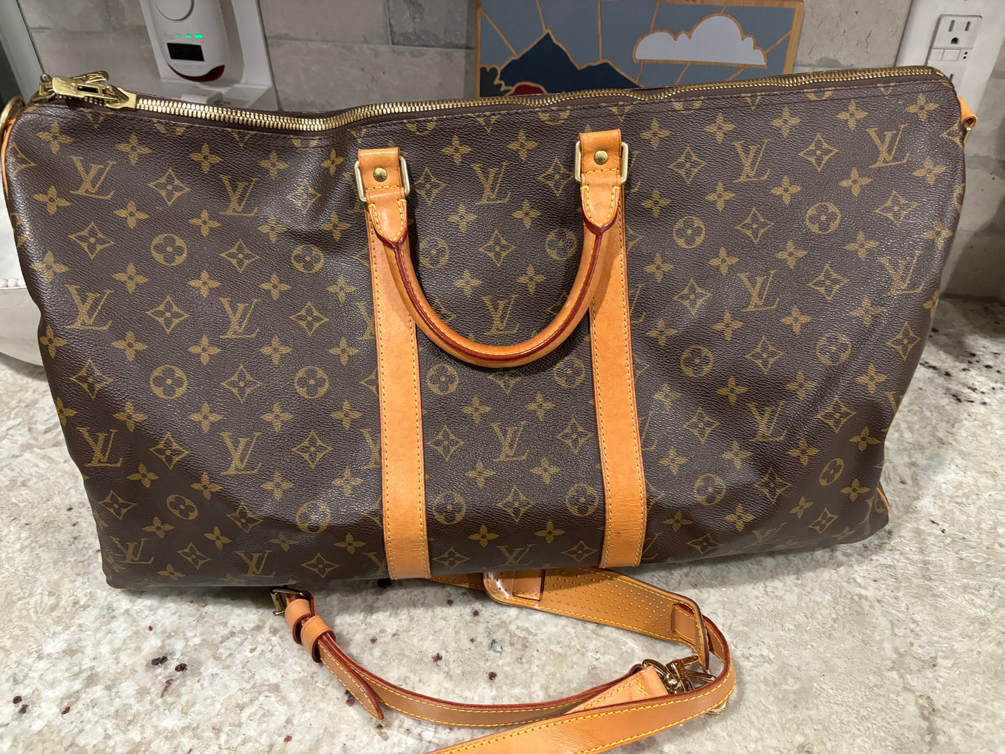 55 mono duffle with strap