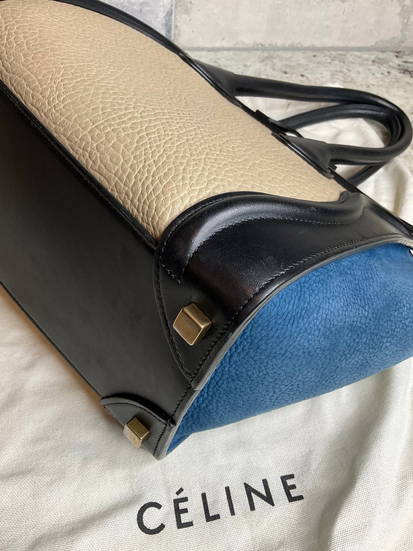 Pre Loved CELINE Luggage Tri color