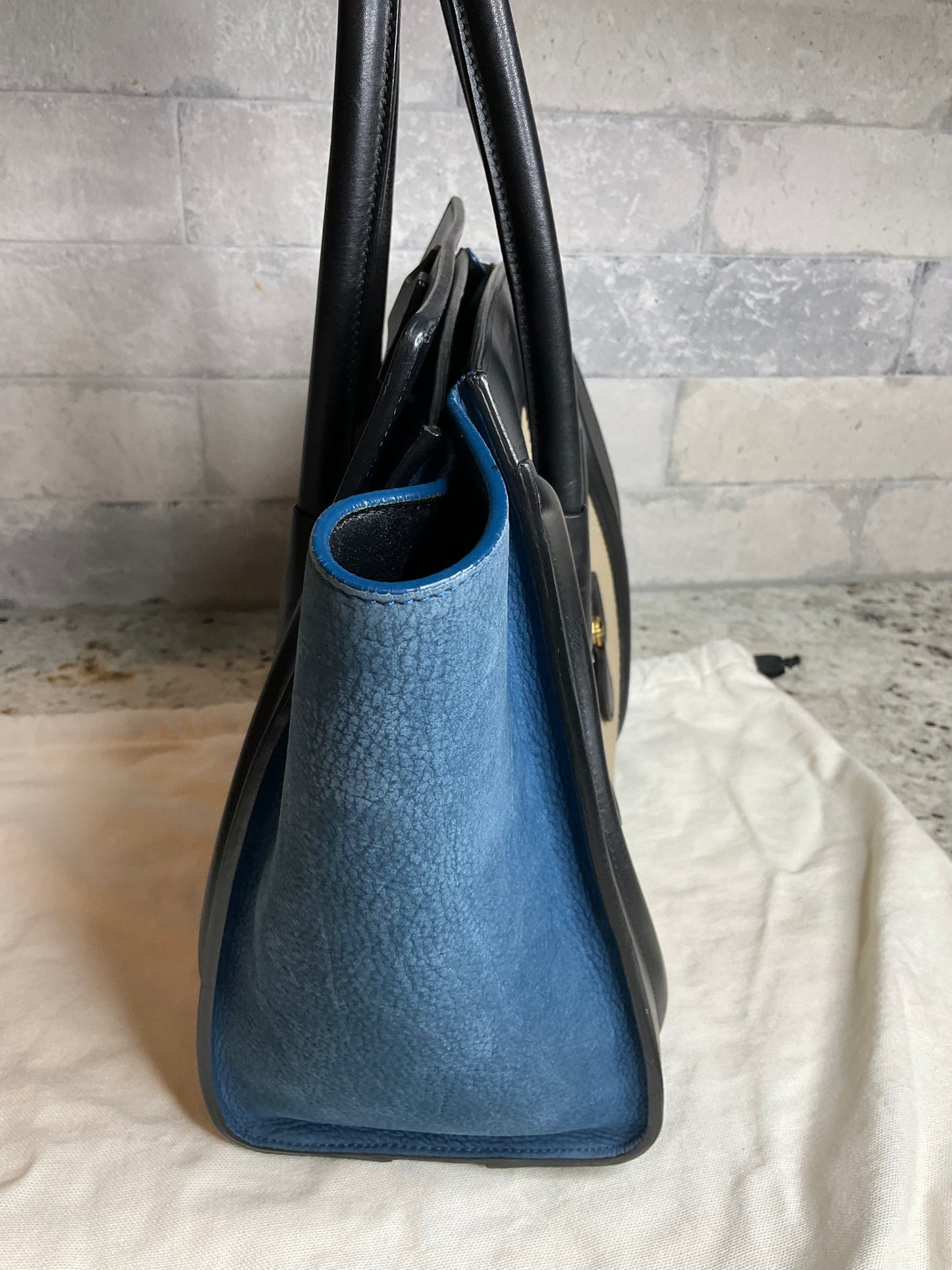 Pre Loved CELINE Luggage Tri color