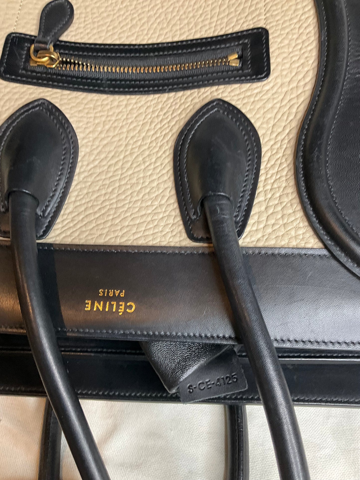 Pre Loved CELINE Luggage Tri color