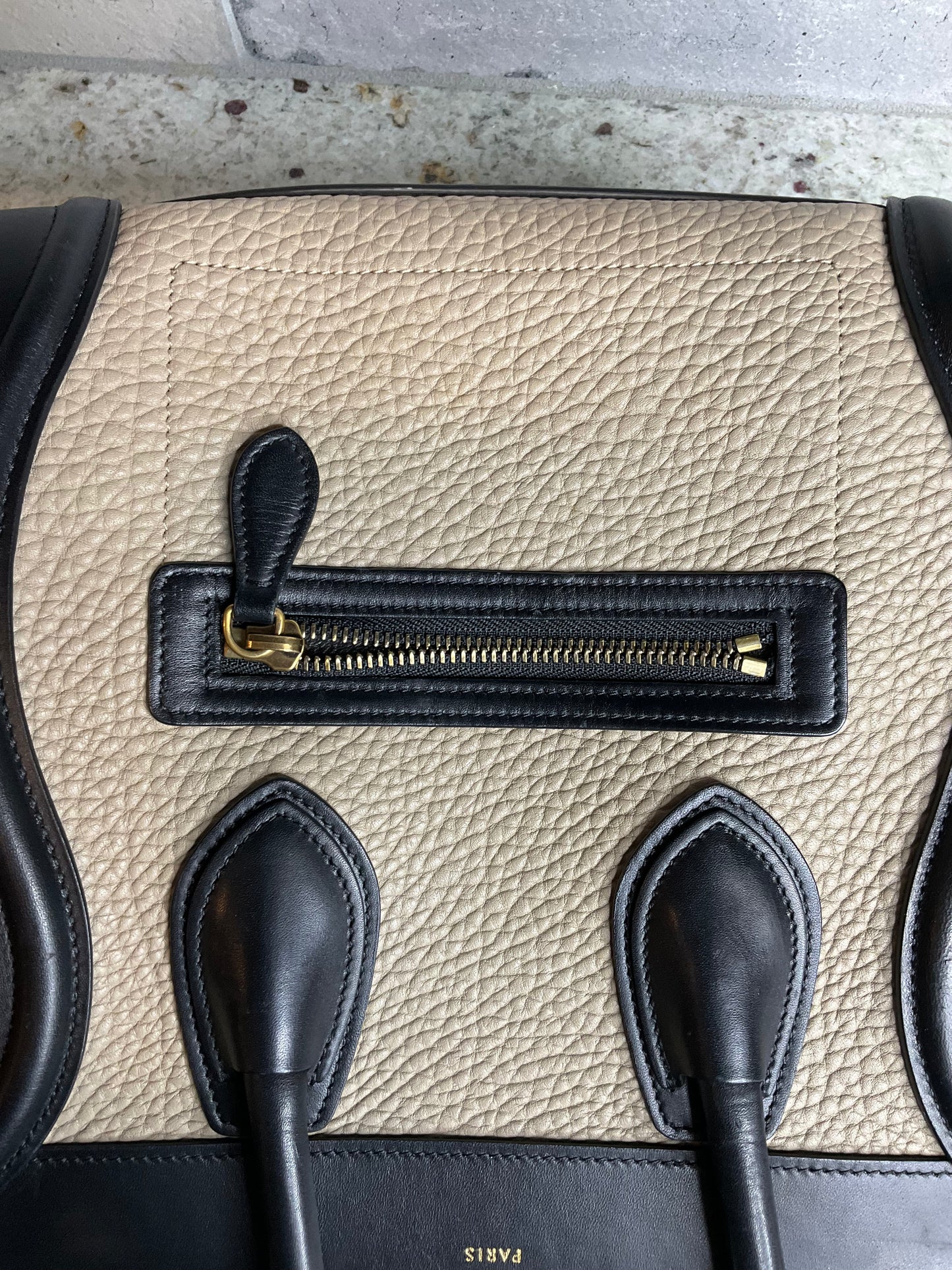 Pre Loved CELINE Luggage Tri color