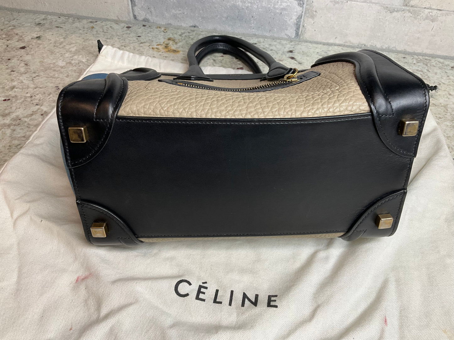 Pre Loved CELINE Luggage Tri color