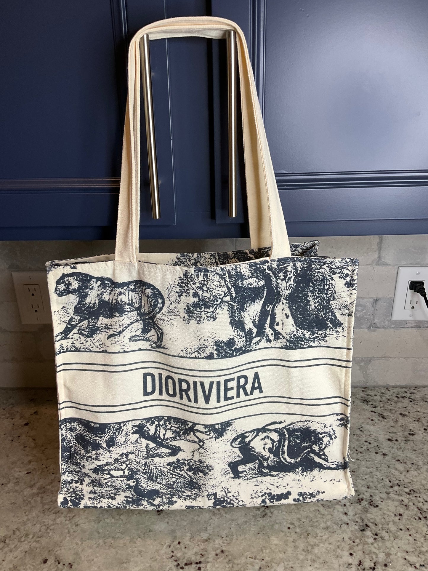 New Christian DIOR Dioriviera GWP Beach Tote Turquoise 2024