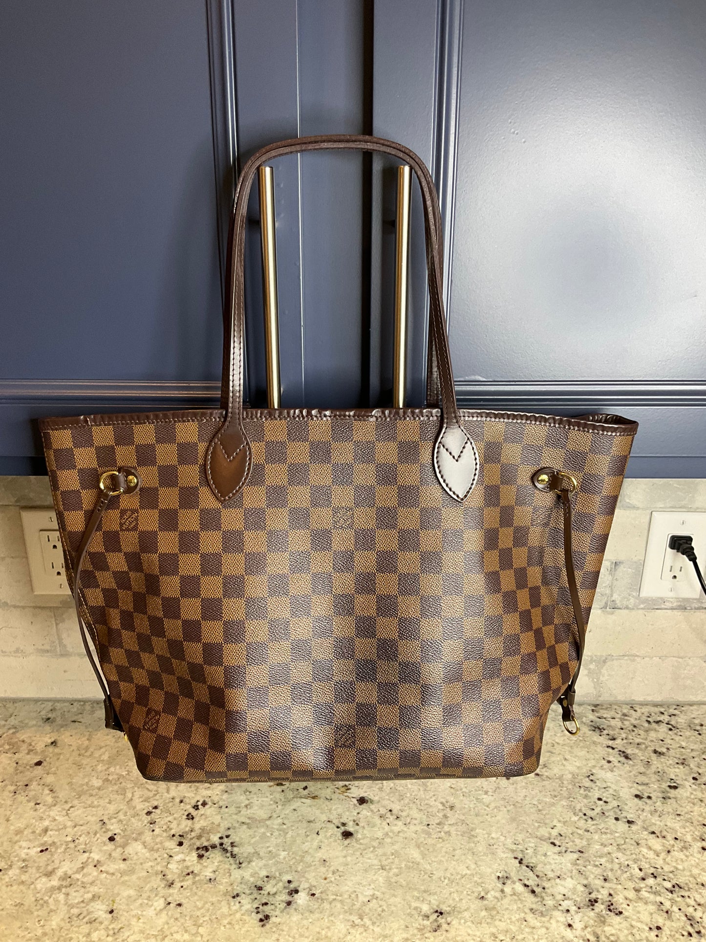Preloved Louis Vuitton Neverfull MM Damier Ebene