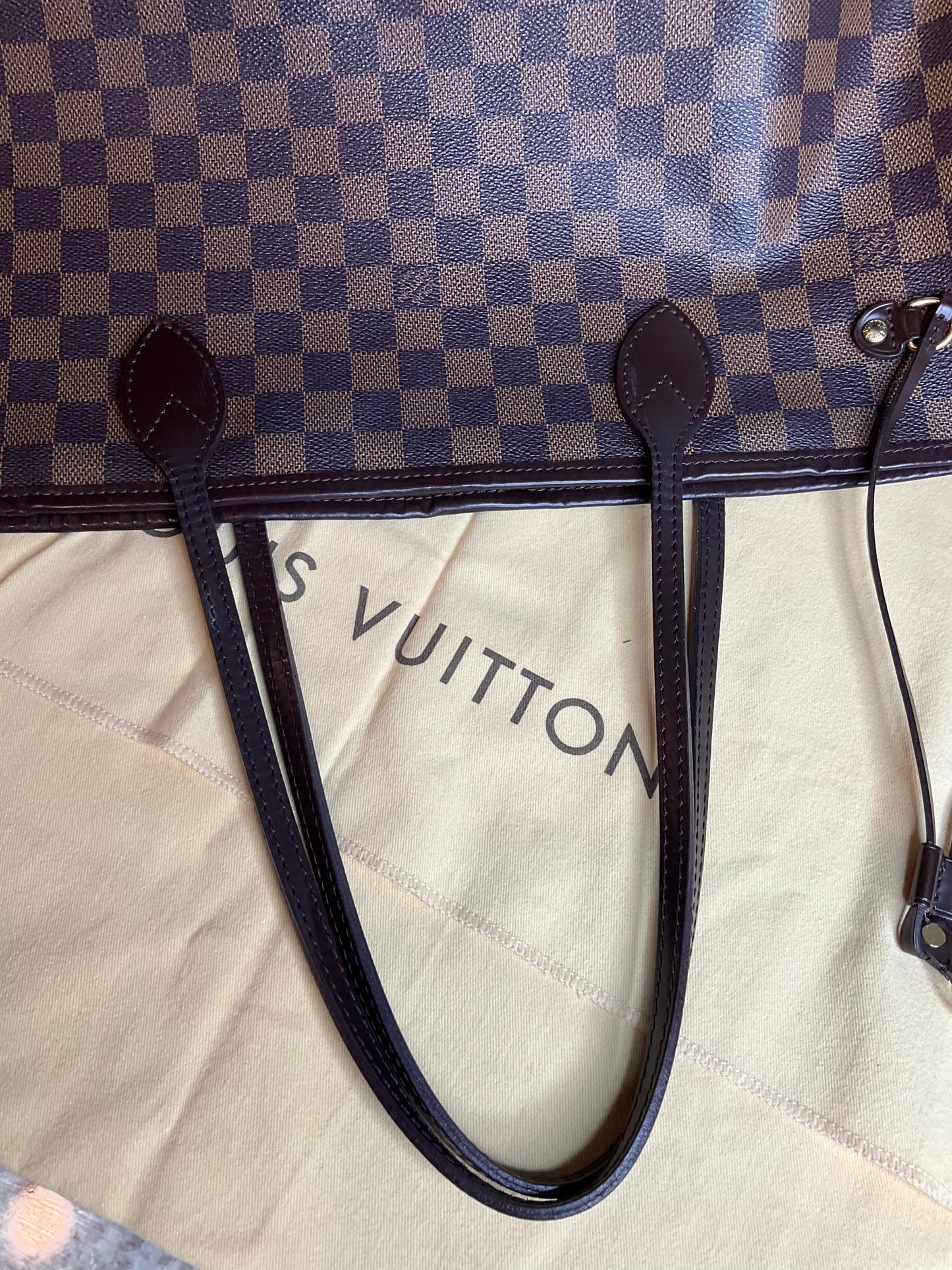 Preloved Louis Vuitton Neverfull MM Damier Ebene
