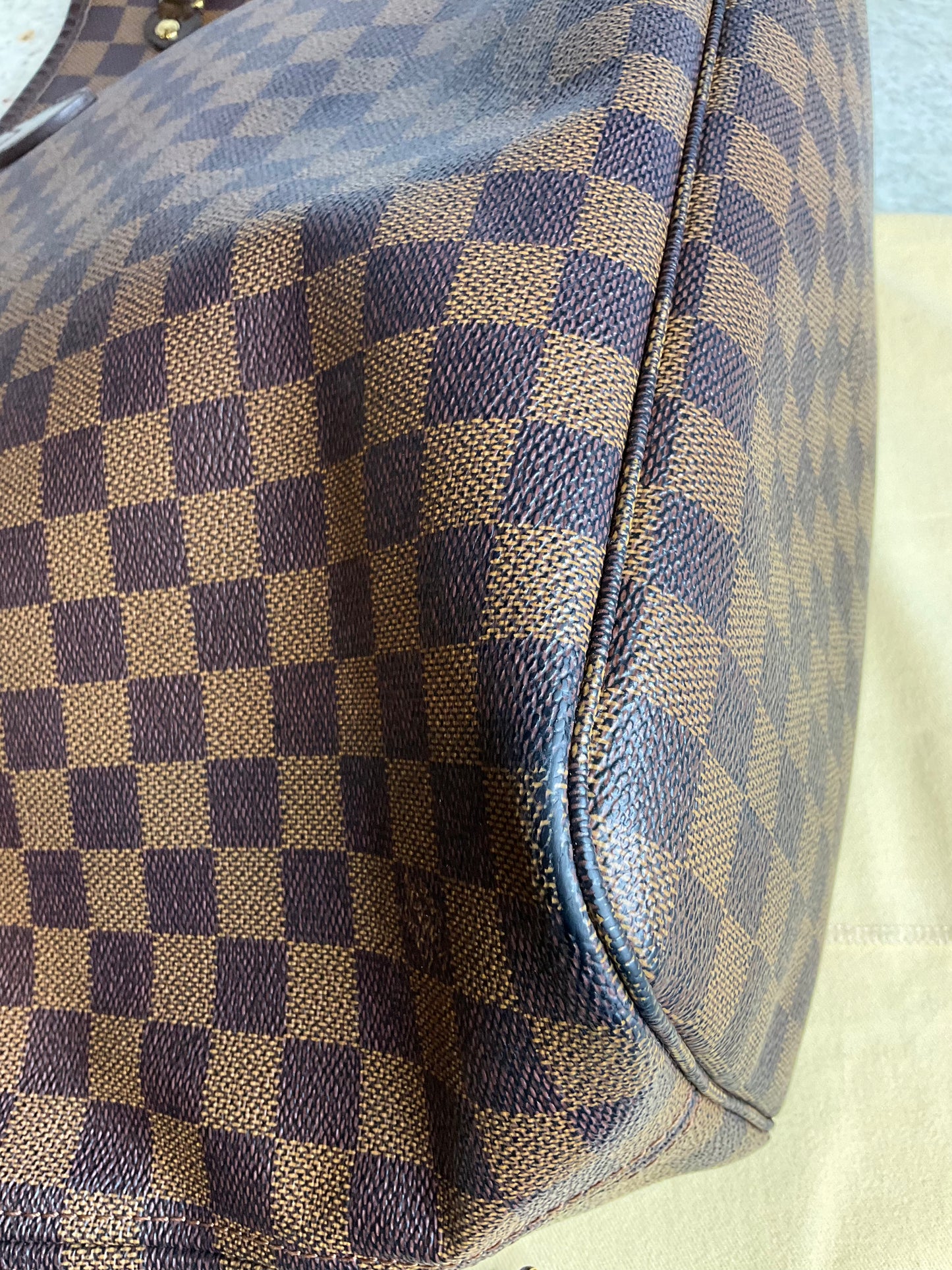 Preloved Louis Vuitton Neverfull MM Damier Ebene