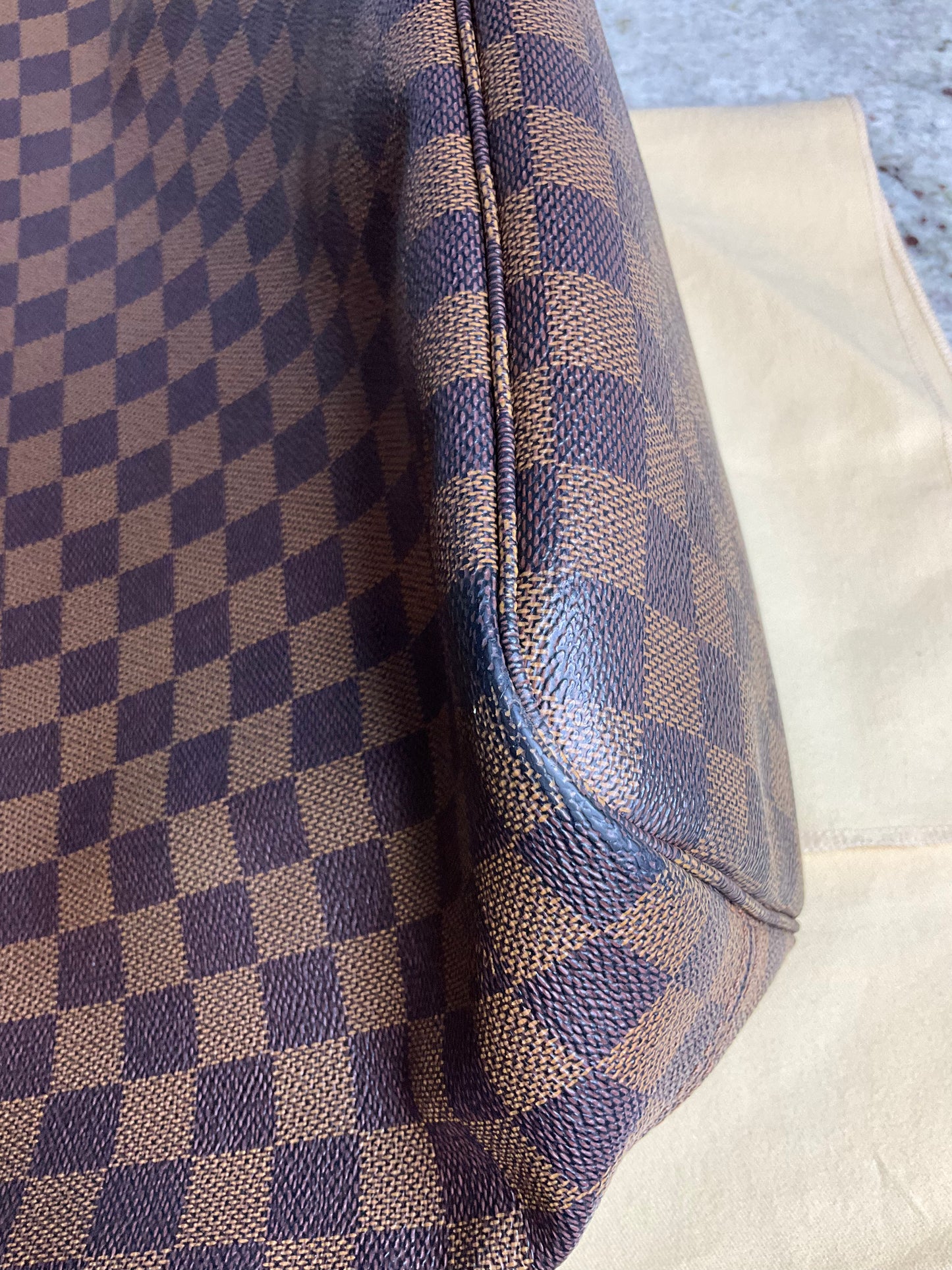 Preloved Louis Vuitton Neverfull MM Damier Ebene