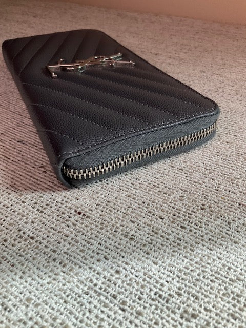 YSL Grey Zippy
