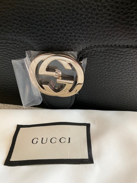 Gucci Calfskin Interlocking small shoulder bag