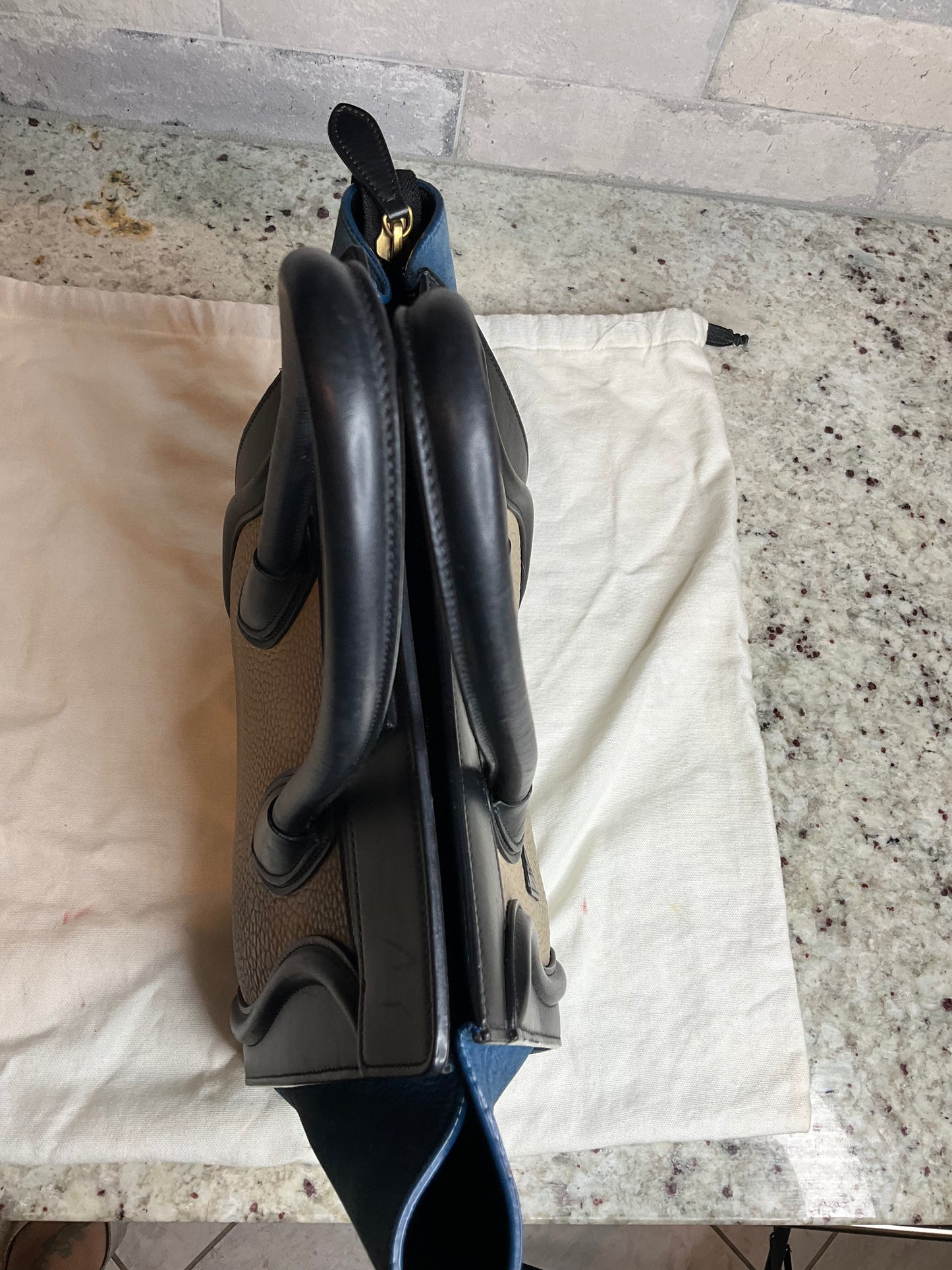 Pre Loved CELINE Luggage Tri color
