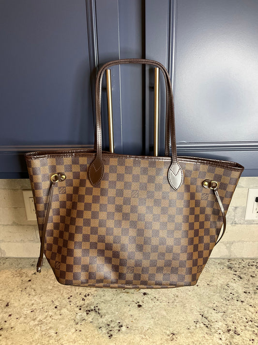 Preloved Louis Vuitton Neverfull MM Damier Ebene