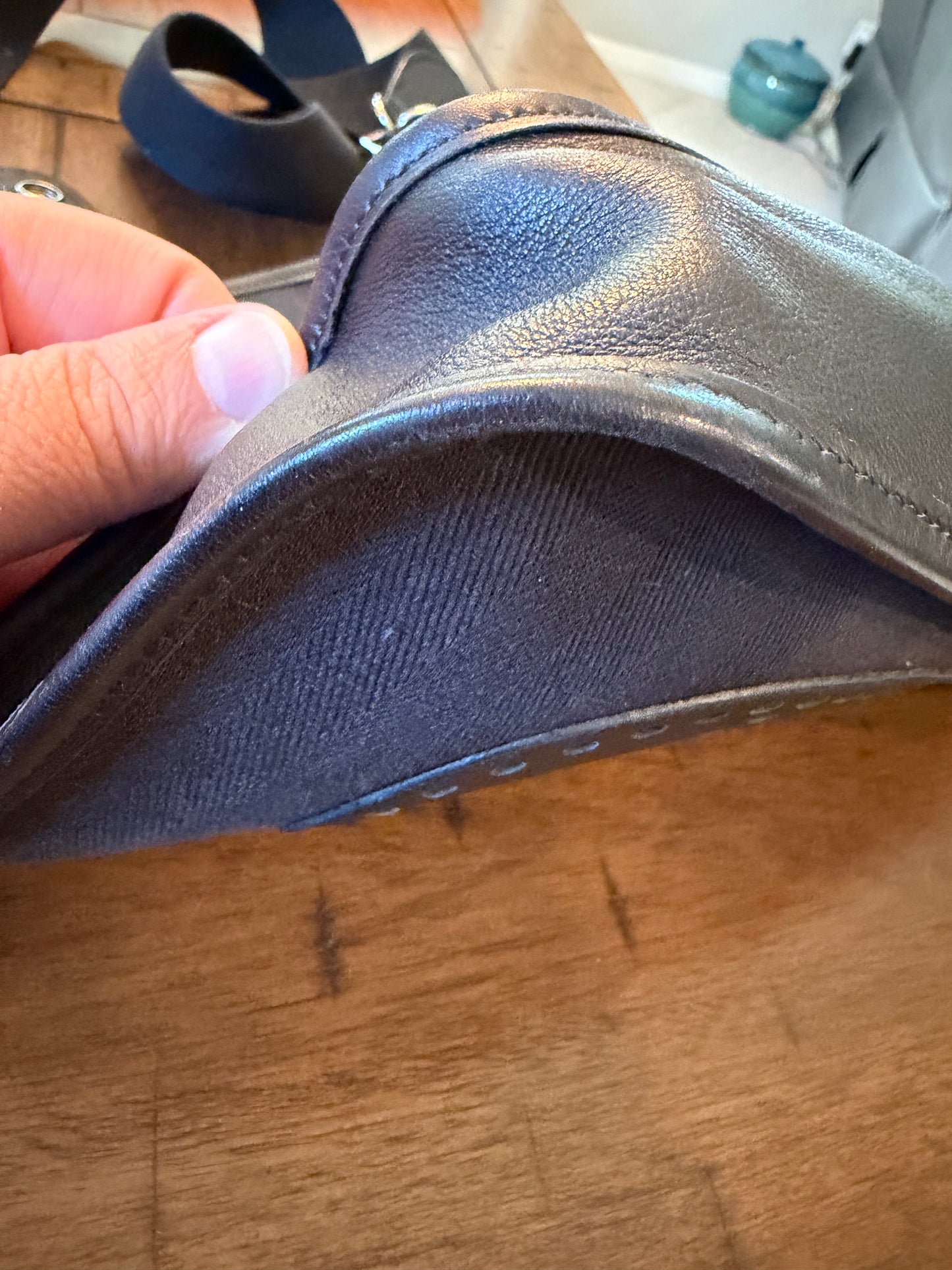 Hermes Evelyne small model Bag in black canvas and leather