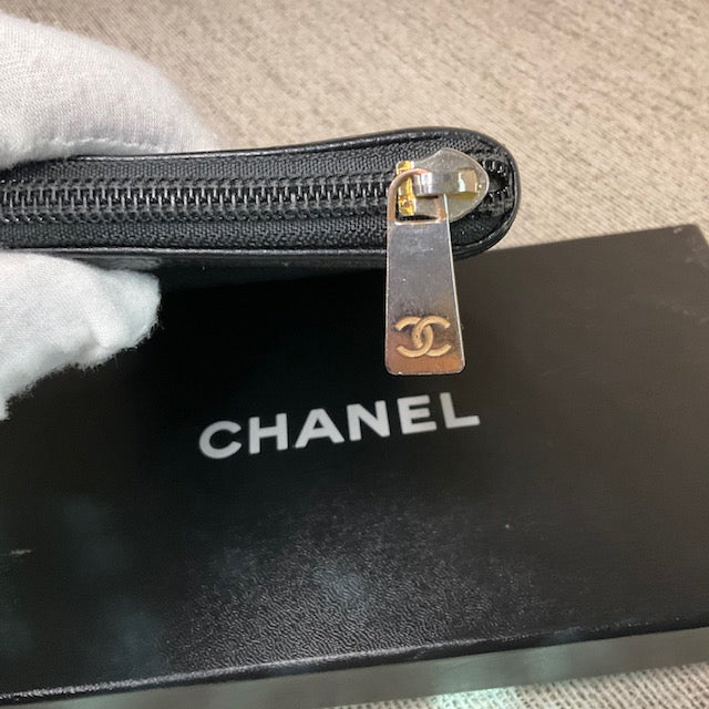 Chanel Large Caviar Zippy Wallet