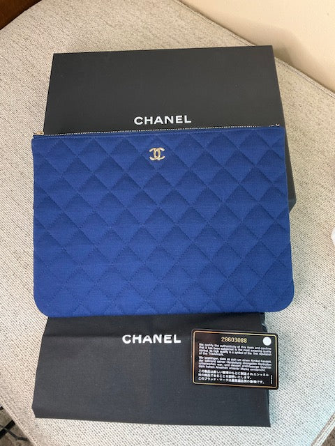Chanel Clutch Timeless Blue