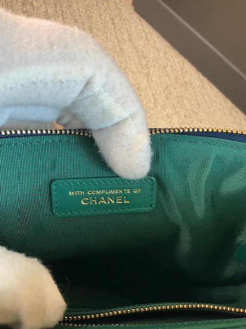 Chanel Clutch Timeless Blue