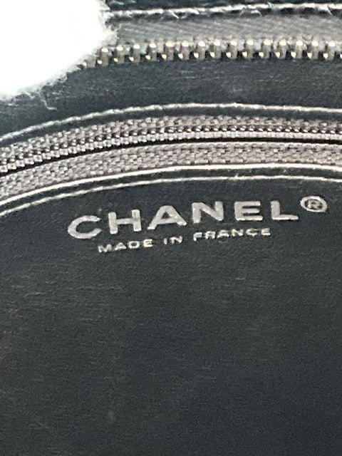 Chanel medallion caviar tote silver hardware